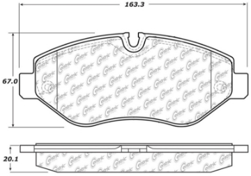 Picture of StopTech 10-18 Mercedes-Benz Sprinter 2500 Front Truck & SUV Brake Pad