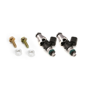 Picture of Injector Dynamics ID1700-XDS Fuel Injectors Polaris RZR 14mm Grey Adapter Top Set of 2