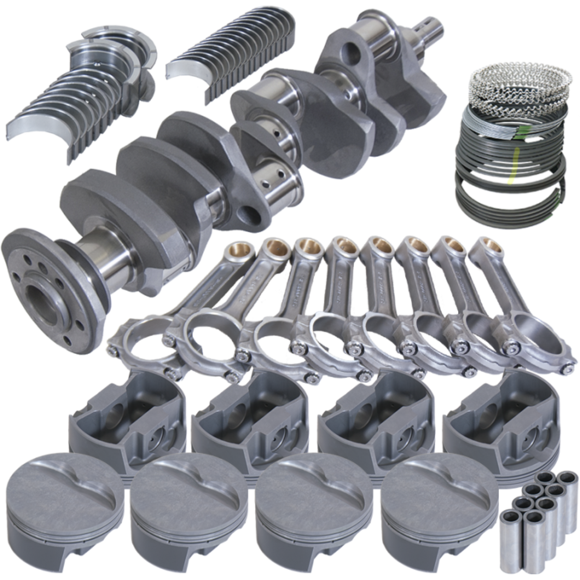 Picture of Eagle Chevy Pro Street 384 Rotating Assembly 4140 Crankshaft w- 4340 I Beam Rods & Flat Top Pist