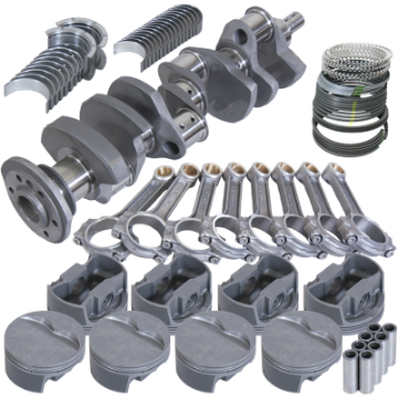 Picture of Eagle Chevy Pro Street 384 Rotating Assembly 4140 Crankshaft w- 4340 I Beam Rods & Flat Top Pist