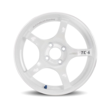 Picture of Advan TC4 18x8 +45 5-114-3 Racing White Wheel