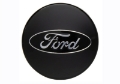 Picture of Ford Racing Car Black and Chrome Wheel Cap