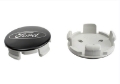 Picture of Ford Racing Car Black and Chrome Wheel Cap