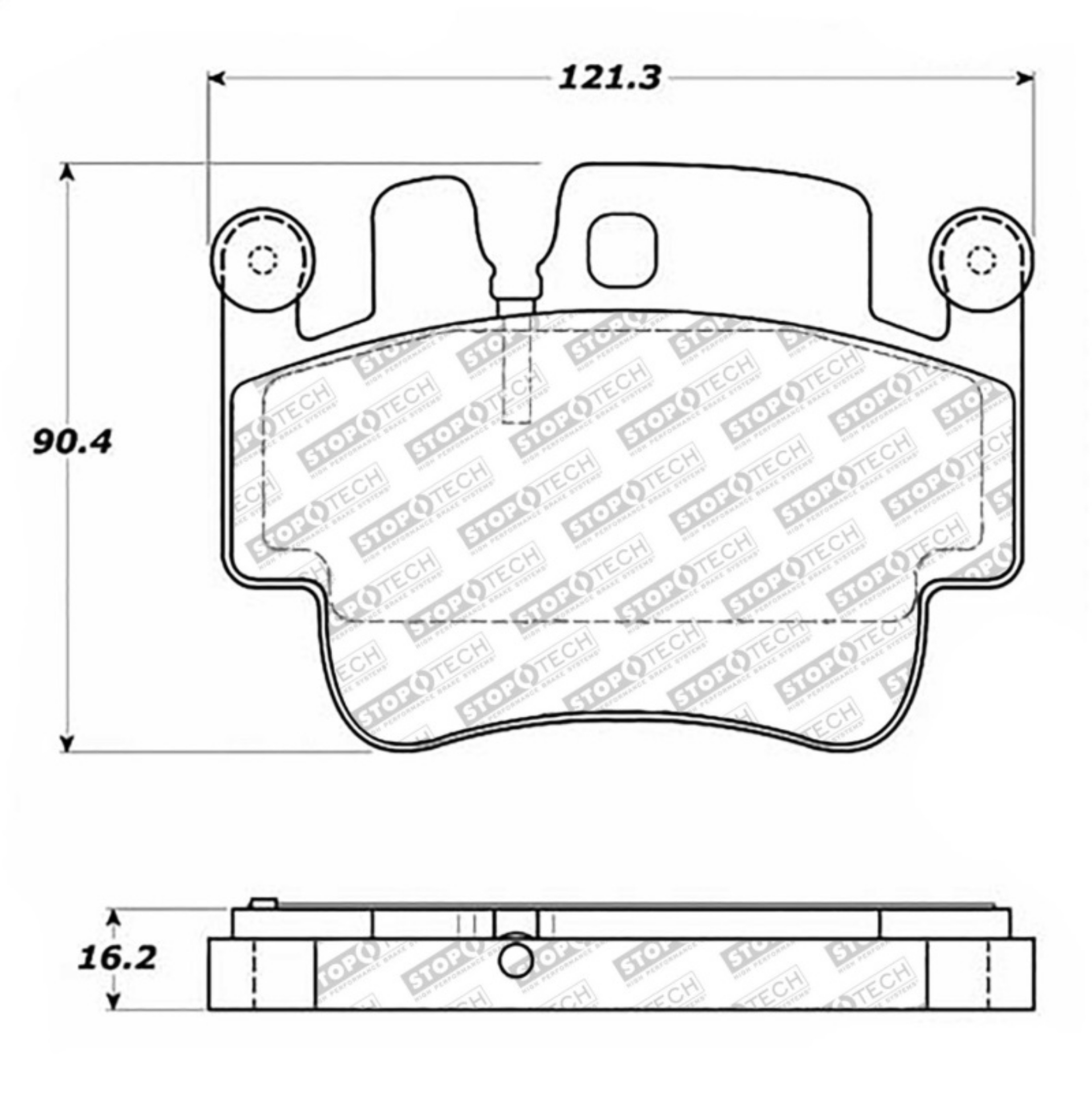 Picture of StopTech Street Select Brake Pads - Front-Rear