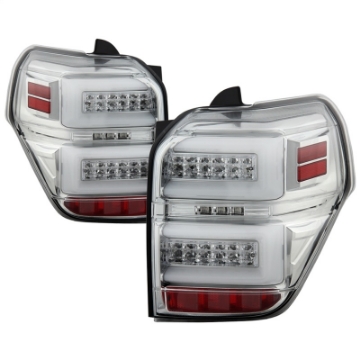 Picture of Spyder Toyota 4Runner 10-14 LED Tail Lights - Sequential Turn Signal - Chrome ALT-YD-T4R10-SEQ-C