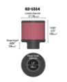 Picture of K&N 1-5in Flange ID x 3in OD x 2-5in Height Clamp On Crankcase Vent Filter