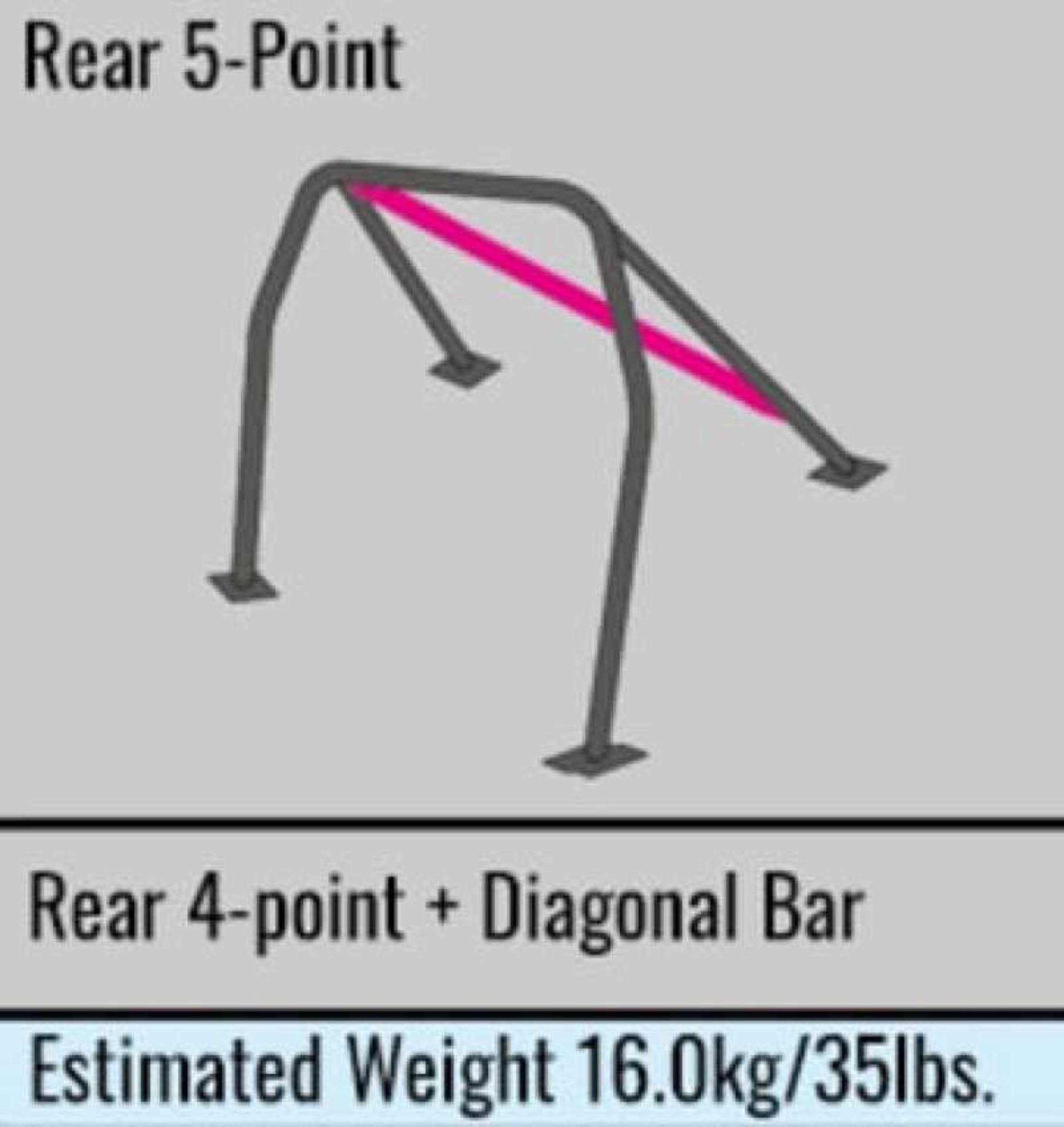 Picture of Cusco Safety 21 2-Psgr 5-Pt BLK Roll Cage 70-71 Datsun 240Z S30-Series I Only S-O-No Cancel