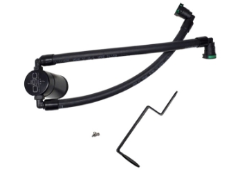 Picture of J&L 2021-2024 Ford Bronco 1-5L EcoBoost Passenger Side Oil Separator 3-0 - Black Anodized