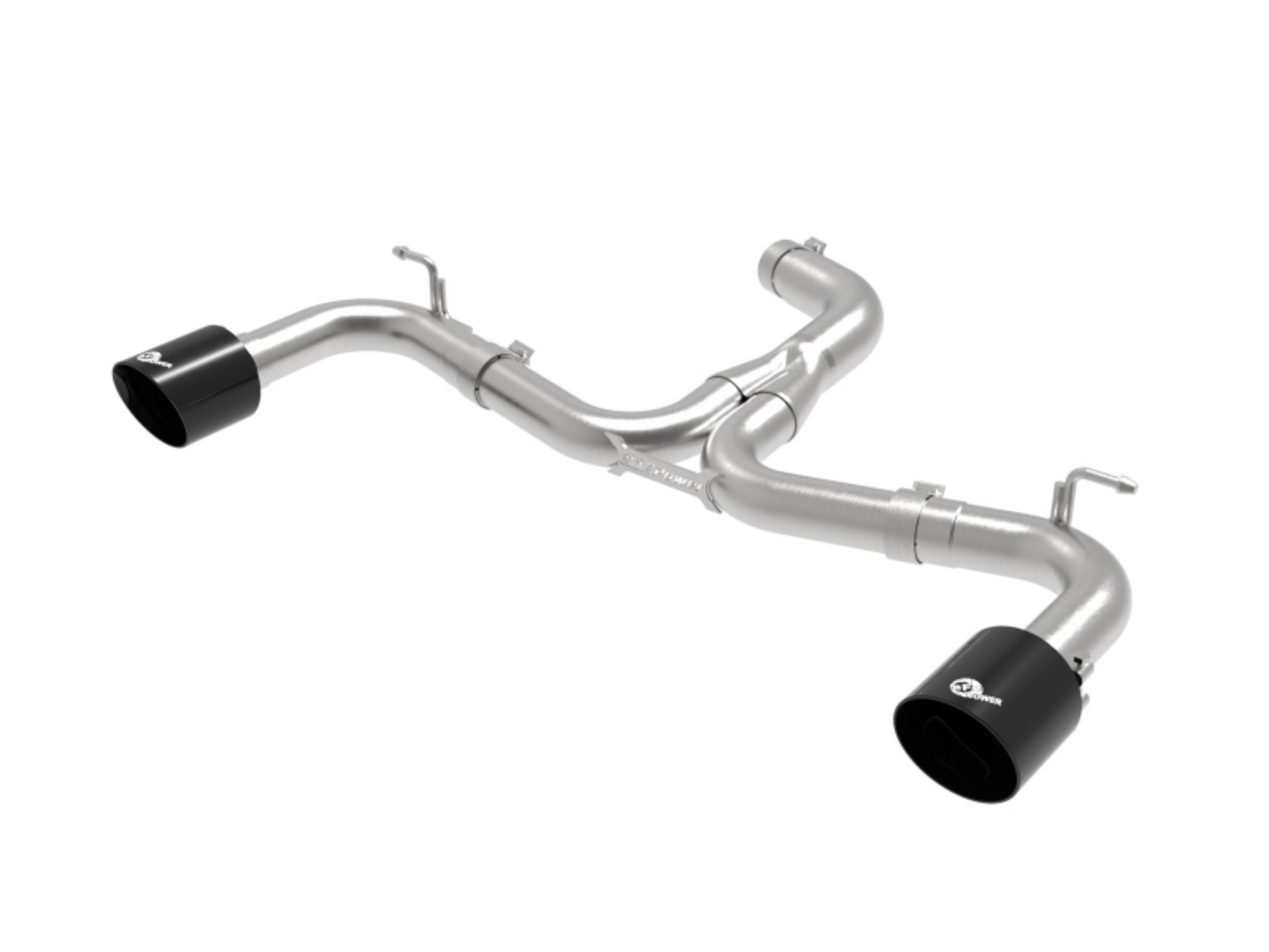 Picture of aFe 18-20 VW GTI MK7-5 2-0L MACH Force-Xp 3in to 2-5in 304 SS Axle-Back Exhaust System-Black Tips