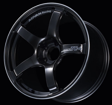 Picture of Advan TC4 17x7-5 +35 4-100 Black Gunmetallic & Ring Wheel