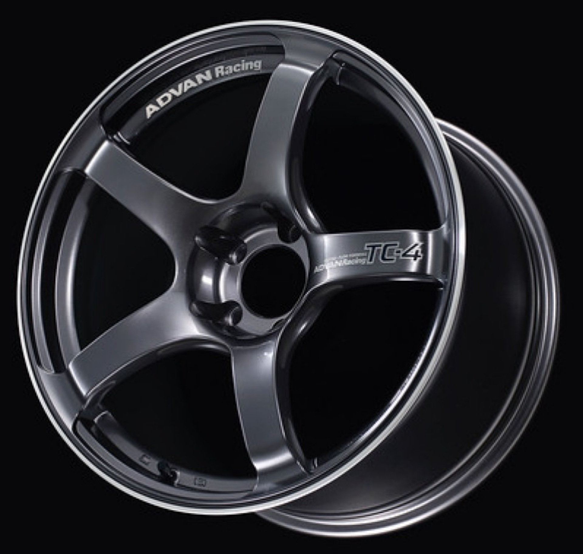 Picture of Advan TC4 17x8-0 +45 5-114-3 Racing Gunmetallic & Ring Wheel