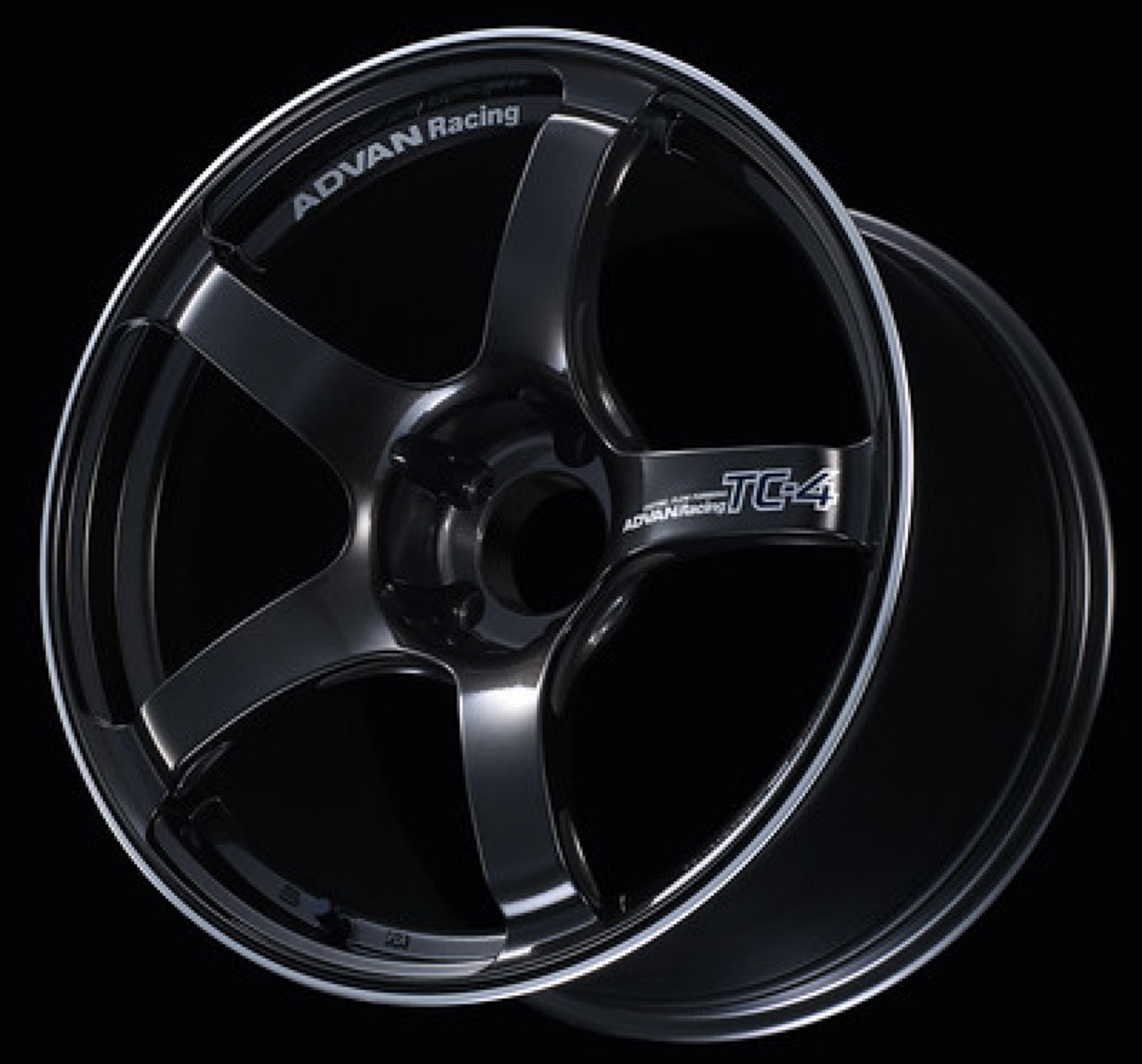 Picture of Advan TC4 17x8-0 +35 4-100 Black Gunmetallic & Ring Wheel