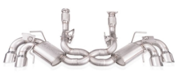 Picture of Stainless Works 20-21 Chevrolet Corvette C8 6-2L Redline Cat-Back Exhaust w- Polished Tips