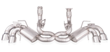 Picture of Stainless Works 20-21 Chevrolet Corvette C8 6-2L Legend Cat-Back Exhaust w- Polished Tips
