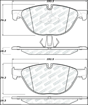 Picture of StopTech 11-13 BMW 535i Street Select Front Brake Pads