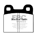 Picture of EBC 64-69 Porsche 911 2-0 M Caliper Solid front rotor Bluestuff Rear Brake Pads