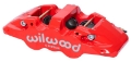 Picture of Wilwood Caliper-Forged DynaliteI w-Dust Seal-Red 4-04in Pistons, 1-25in disc,