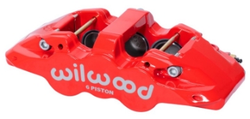 Picture of Wilwood Caliper-Forged DynaliteI w-Dust Seal-Red 4-04in Pistons, 1-25in disc,