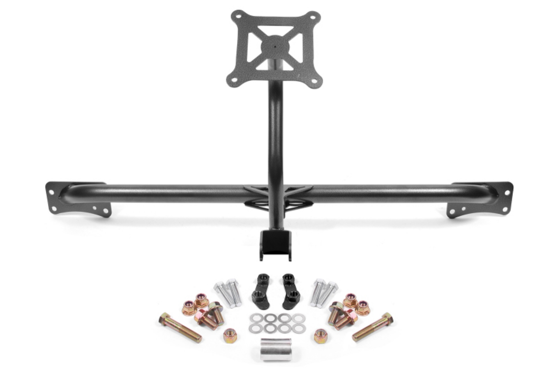 Picture of BMR 2015-2019 Ford Mustang Bolt-On Parachute Mount - Black Hammertone
