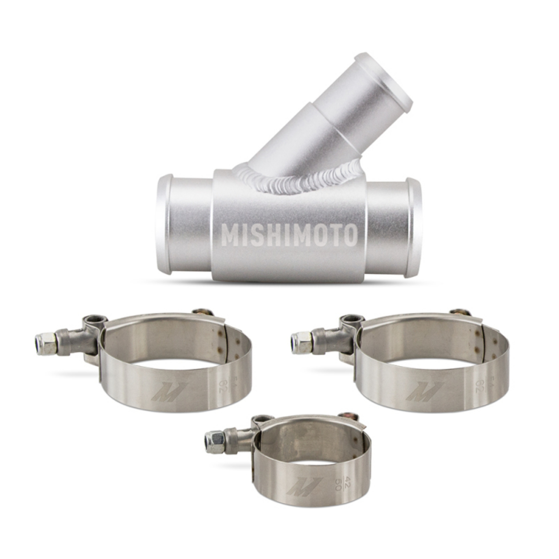 Picture of Mishimoto 13-14 Dodge Ram 6-7L Cummins Aluminum Coolant Y-Pipe
