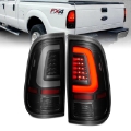 Picture of ANZO 2008-2016 Ford  F-250  LED Tail w- Lights Bar Black Housing Smoke Lens