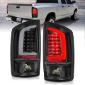 Picture of ANZO 2002-2006 Dodge  Ram 1500 LED Tail Lights w- Light Bar Black Housing Clear Lens