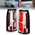 Picture of ANZO 2015-2020 Chevrolet Tahoe LED Tail Lights w- Light Bar Chrome Housing Clear Lens