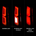 Picture of ANZO 2015-2020 Chevrolet Tahoe LED Tail Lights w- Light Bar Chrome Housing Clear Lens