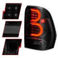 Picture of ANZO 2002-2009 Chevrolet Trailblazer LED Tail Lights w- Light Bar Black Housing Smoke Lens