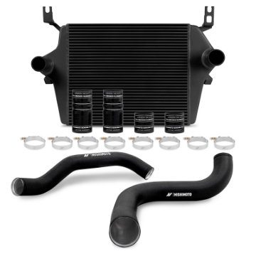 Picture of Mishimoto 99-03 Ford 7-3L Powerstroke PSD Black Intercooler Kit w- Black Pipes