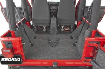 Picture of BedRug 81-86 Jeep CJ-7 Rear Kit w-o Gussets 4pc Cargo Kit Incl Tailgate & Cargo Liner