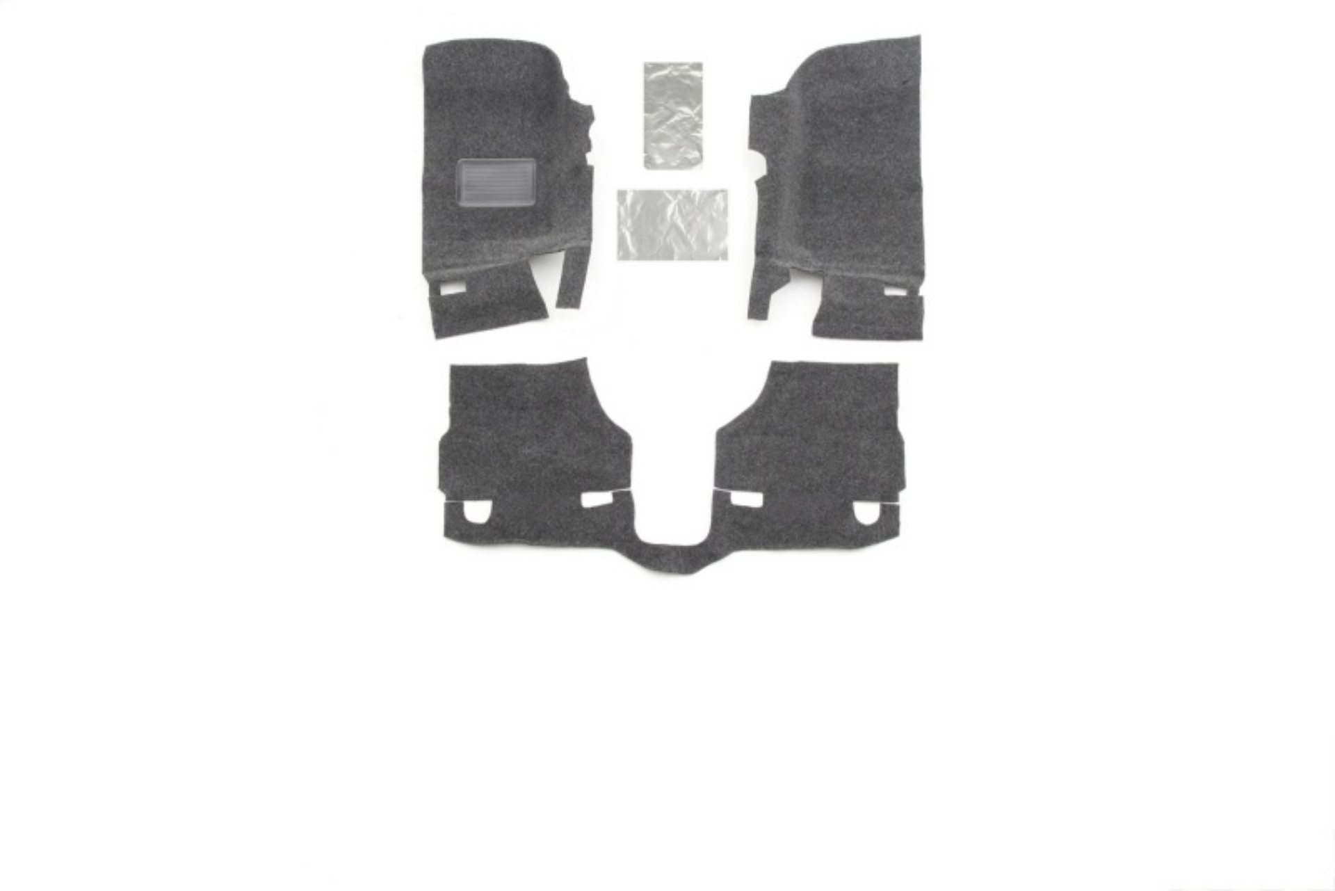 Picture of BedRug 07-10 Jeep JK 2Dr Front 3pc Floor Kit Incl Heat Shields