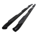 Picture of Westin 2020 Chevy Silverado 2500-3500 Crew Cab 8ft Bed PRO TRAXX 5 Oval W2W Nerf Step Bars - Black
