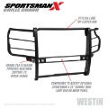 Picture of Westin 2020 Chevy Silverado 2500-3500 Sportsman X Grille Guard - Textured Black