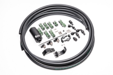 Picture of Radium Engineering Late Nissan Fuel Hanger Plumbing Kit Microglass Filter
