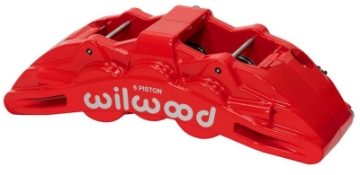 Picture of Wilwood Caliper Red SX6R 4-04in Piston 1-25in Disc