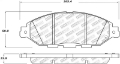 Picture of StopTech 13-19 Nissan Pathfinder Street Select Brake Pads - Front
