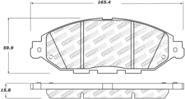 Picture of StopTech 13-19 Nissan Pathfinder Street Select Brake Pads - Front