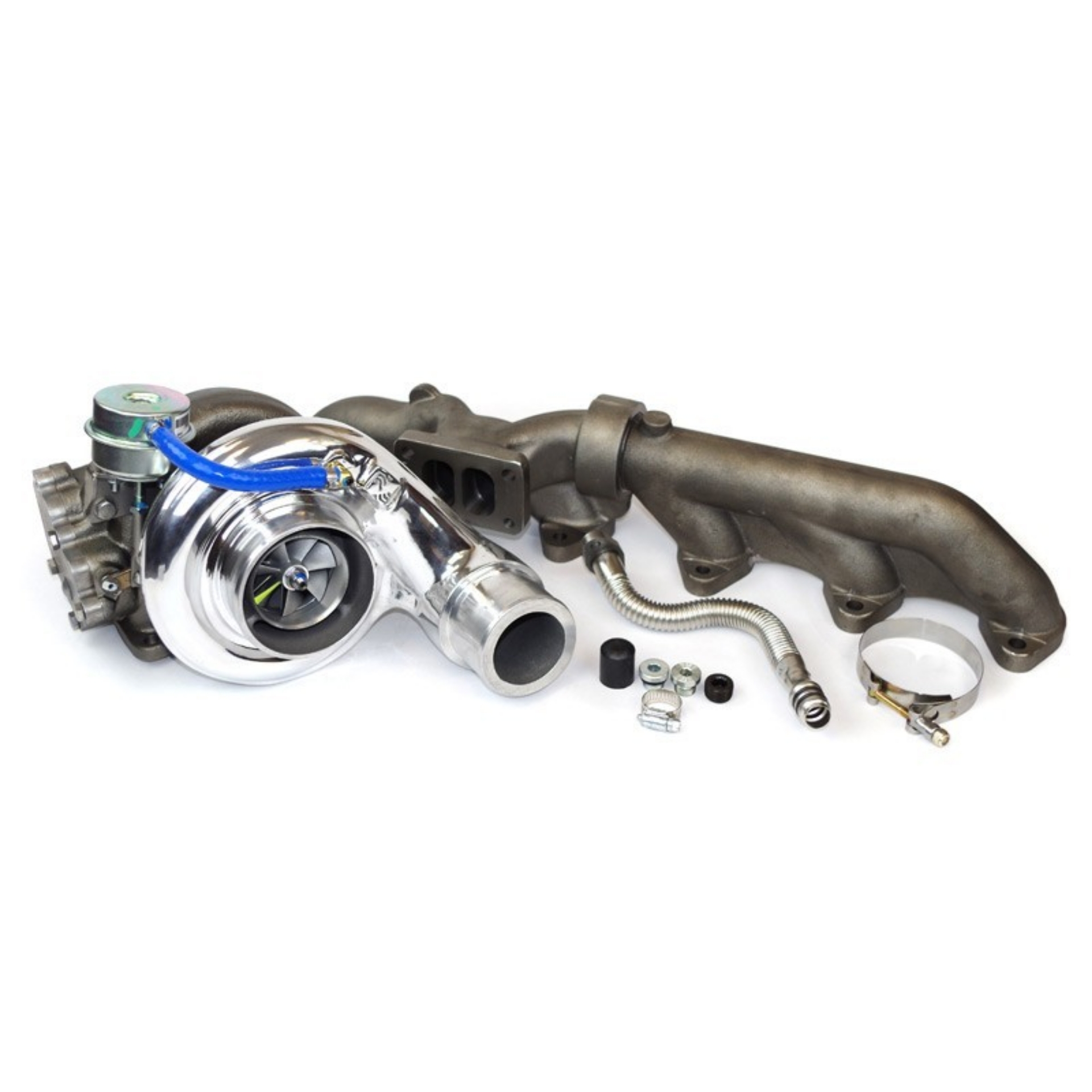 Picture of Industrial Injection 07-5-09 Dodge 6-7L Cummins Silver Bullet 62mm Turbo Kit