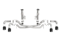 Picture of aFe MACH Force-Xp 3in to 2-1-2in 304SS Cat-Back No Muff- 2020 Chevy Corvette C8 6-2L - Black Tip
