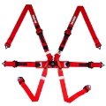 Picture of RaceQuip Red FIA 6pt Pull Up Lap FHR Formula Sub