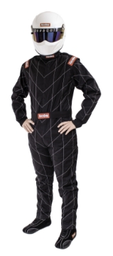 Picture of RaceQuip Black Chevron-1 Suit - SFI-1 XL