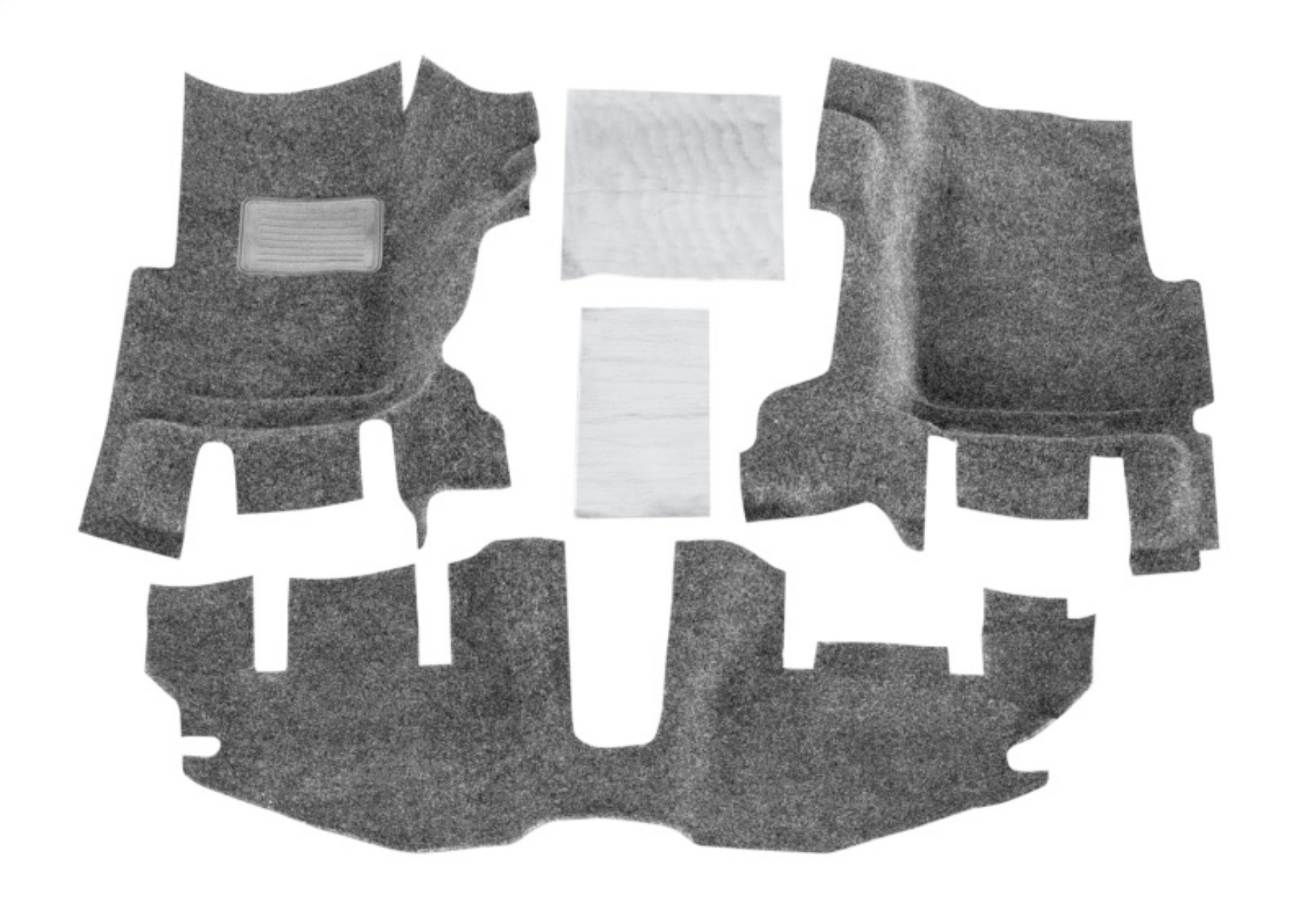 Picture of BedRug 97-06 Jeep TJ Front 3pc Floor Kit w-o Center Console - Incl Heat Shields S-O Only