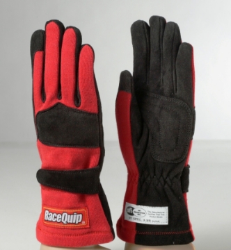 Picture of RaceQuip Red 2-Layer SFI-5 Glove - XL