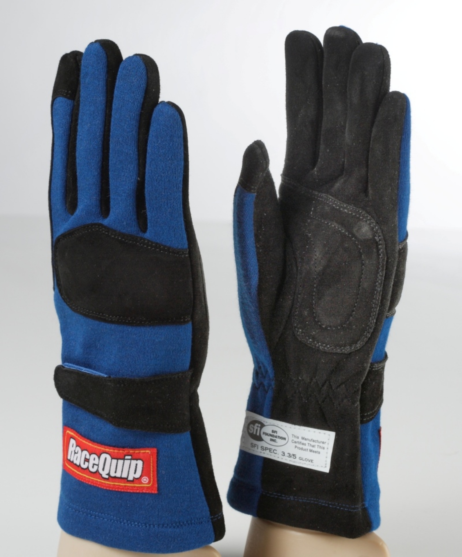 Picture of RaceQuip Blue 2-Layer SFI-5 Glove - Small