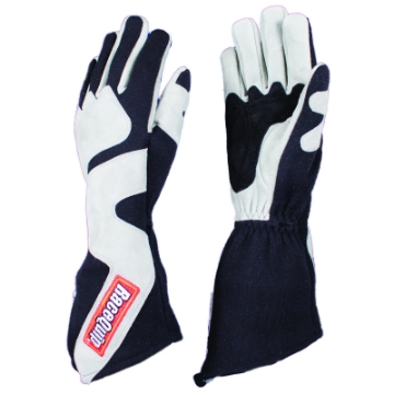 Picture of RaceQuip SFI-5 Gray-Black XL Long Angle Cut Glove