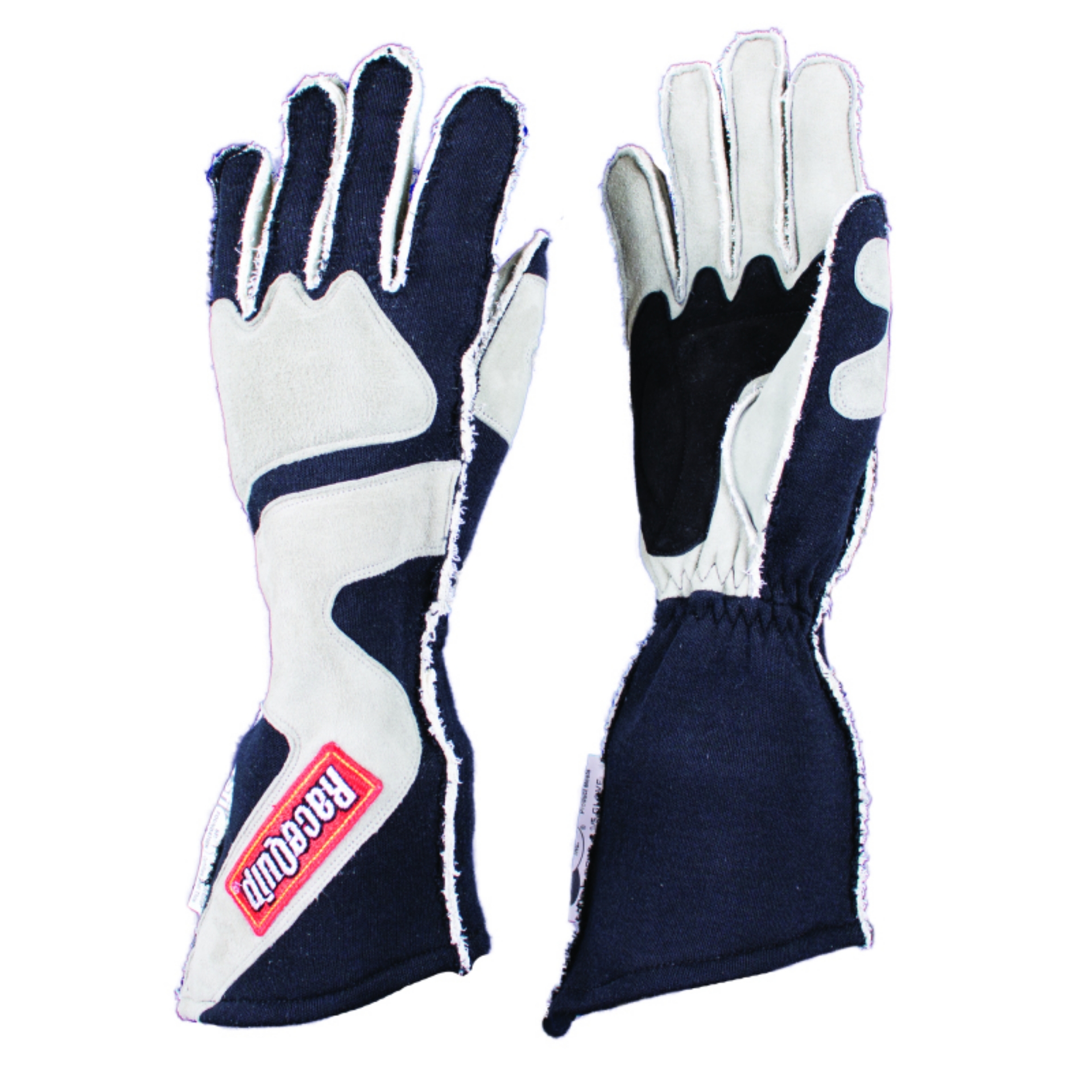 Picture of RaceQuip SFI-5 Gray-Black Small Outseam Angle Cut Glove