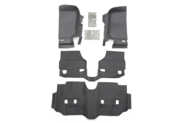 Picture of BedRug 07-16 Jeep JK Unlimited 4Dr Front 4pc BedTred Floor Kit Incl Heat Shields