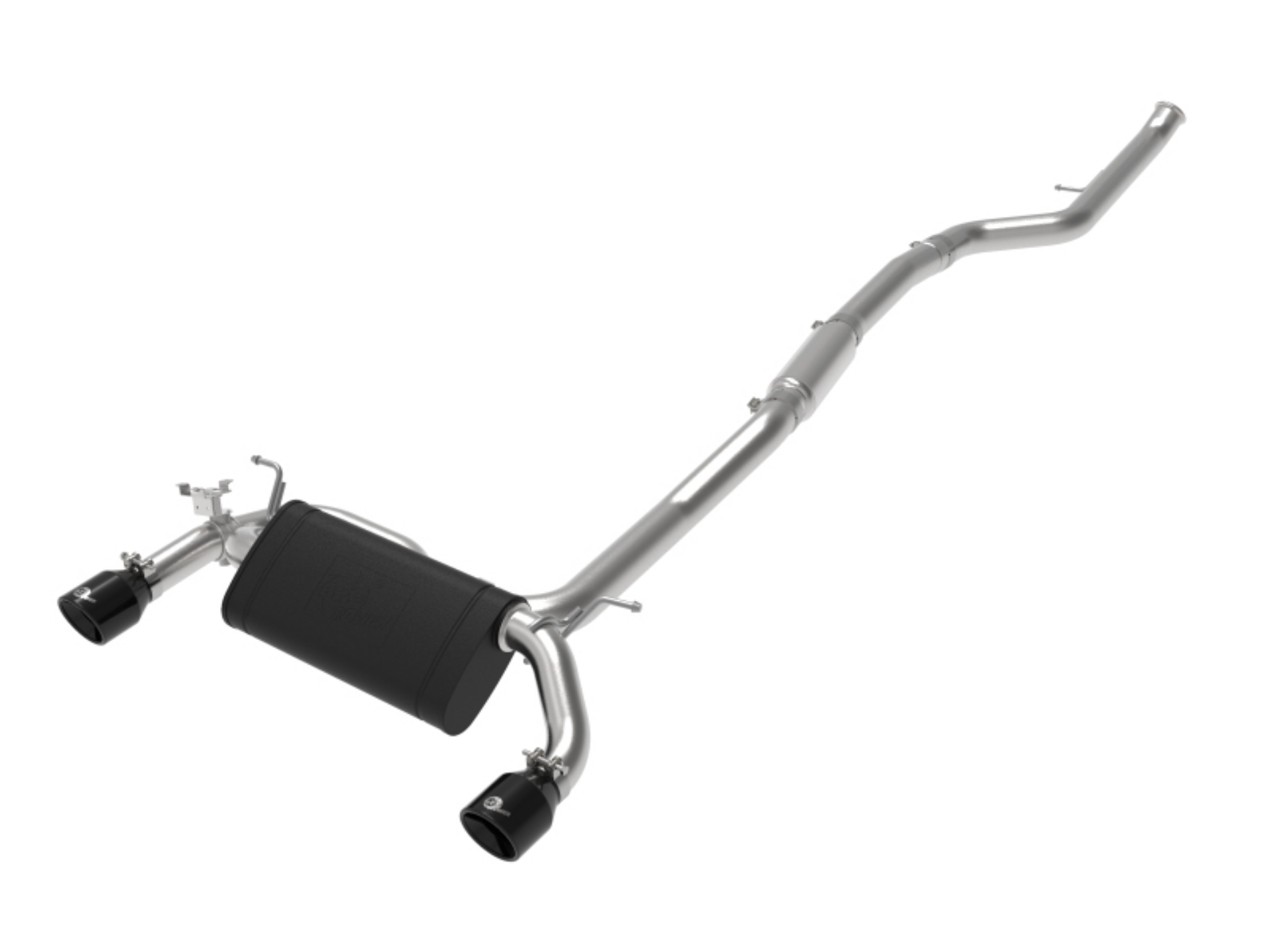 Picture of aFe MACH ForceXP 3IN to 2-5IN 304SS Cat-Back Exhaust System w- Black Tips 14-16 BMW M235i F22-23