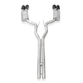 Picture of Stainless Works 2020 Ford GT500 Redline Catback H-Pipe Exhaust Factory Connect - Black Tips